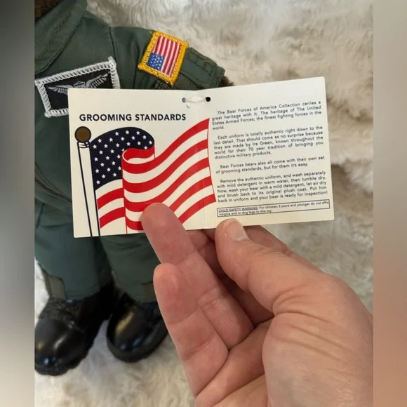 10'' Mini US Air Force Teddy Bear in Flight Suit Bear Forces of America NWT - Picture 5 of 8